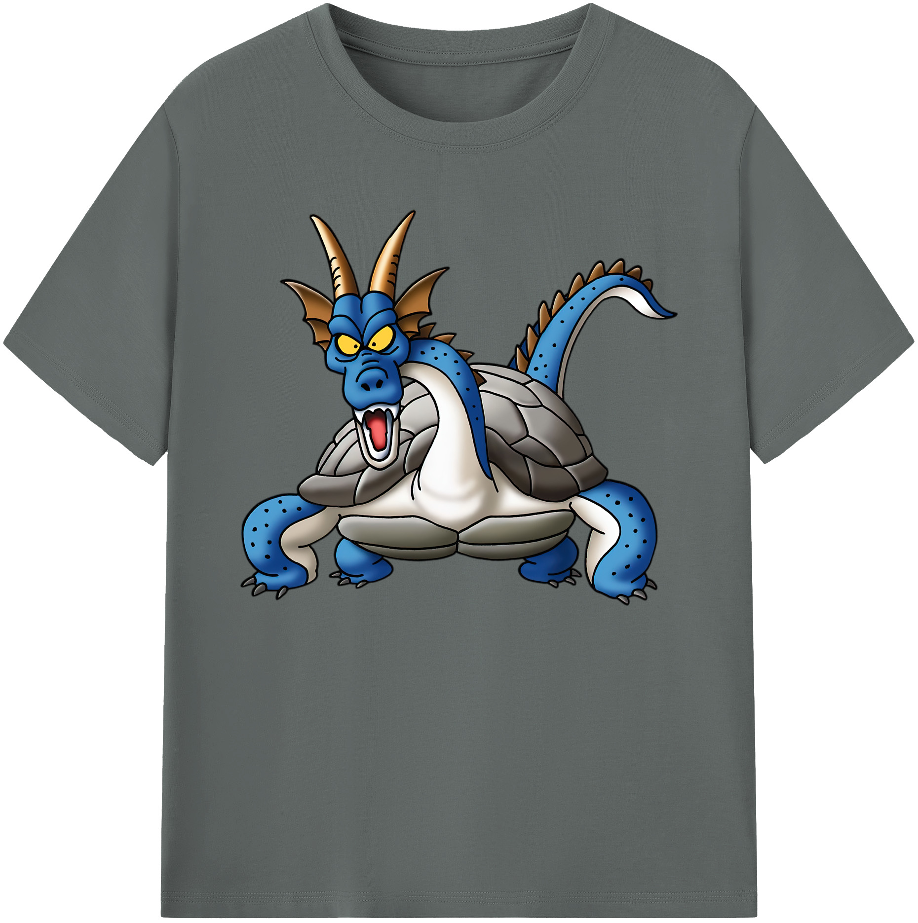 （画像用） ドラゴンクエスト Doragon Kuesuto Dragon Quest 綿100％ メンズ半袖Tシャツ｜肌触りやわらか＆通気性